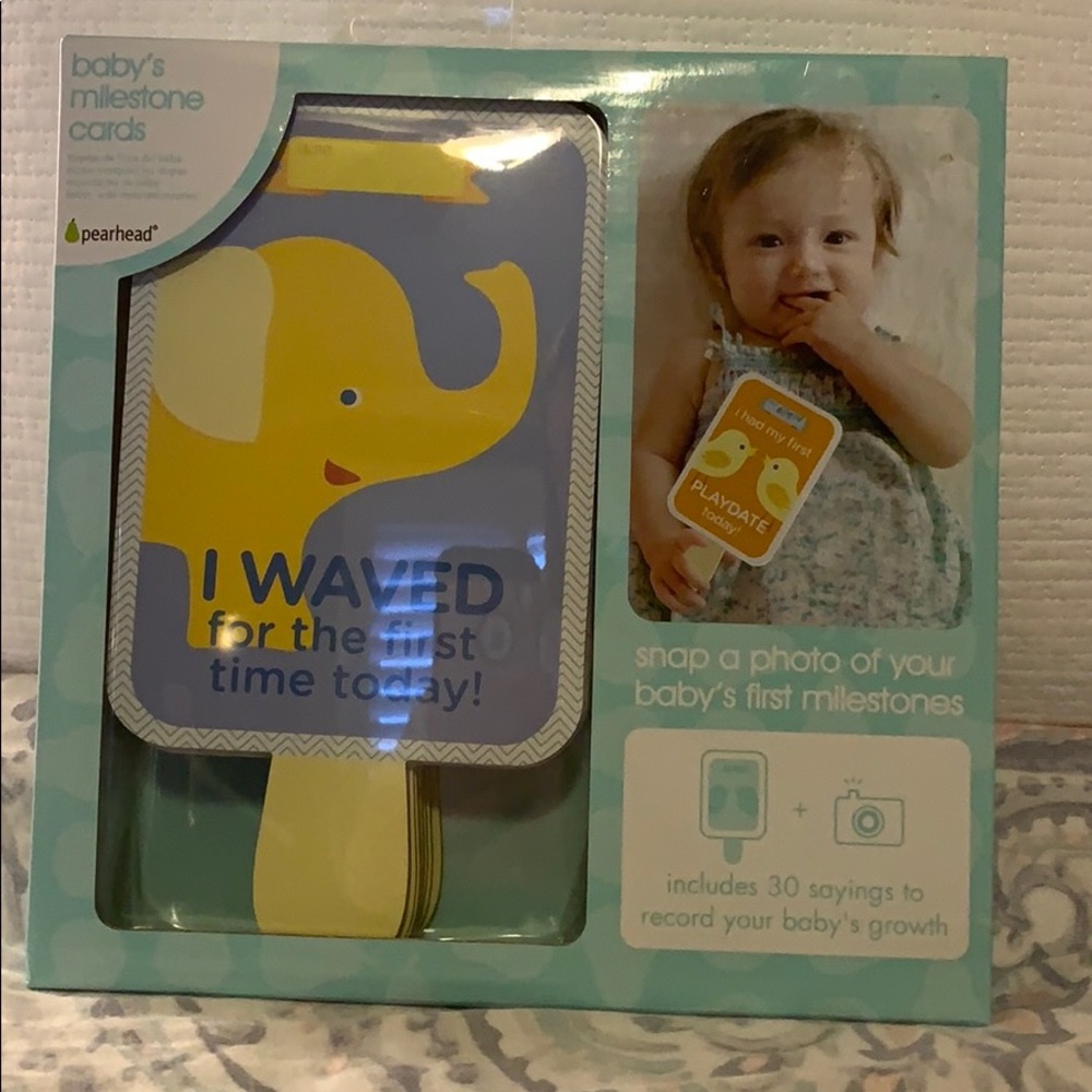 Baby milestone cards